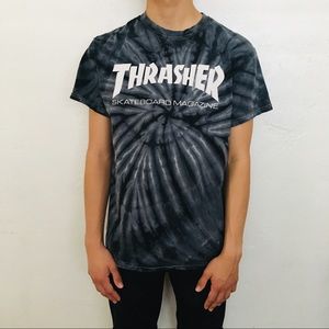 THRASHER T SHIRT GREY GRAY